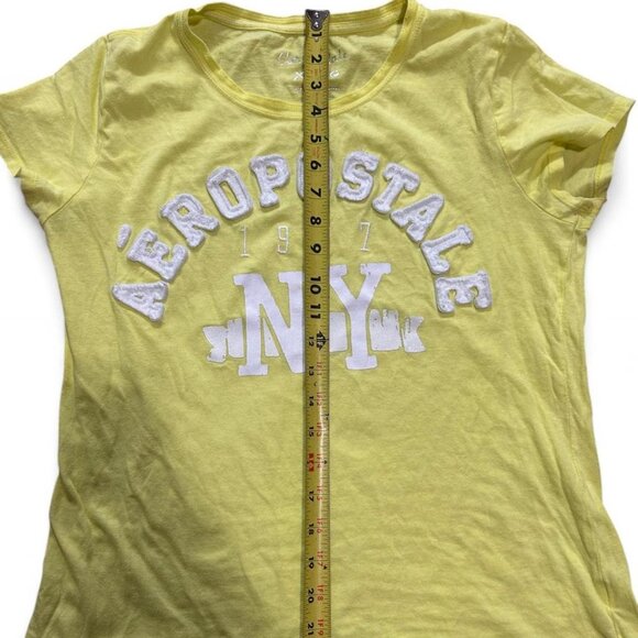 3/$15 Y2k Yellow Aeropostale graphic tee vintage grunge 2000s - Picture 7 of 8